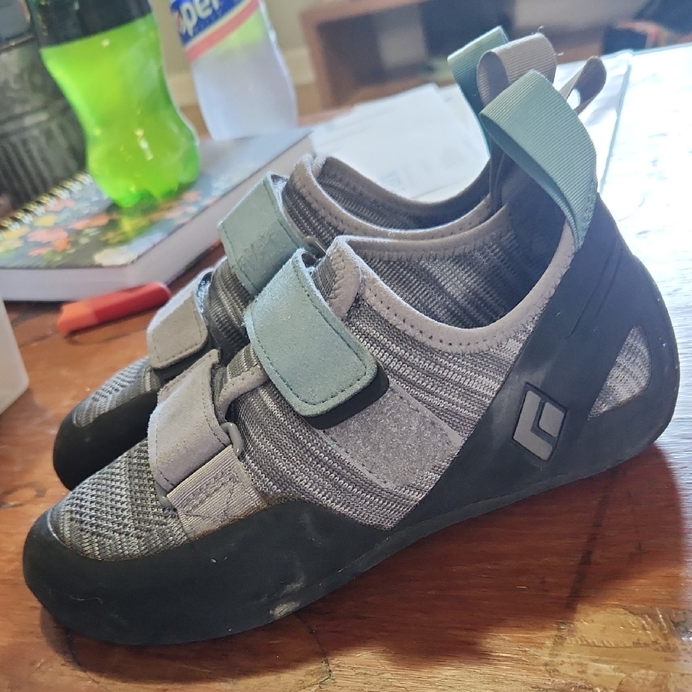 Black Diamond Gray and Black Climbing Shoes